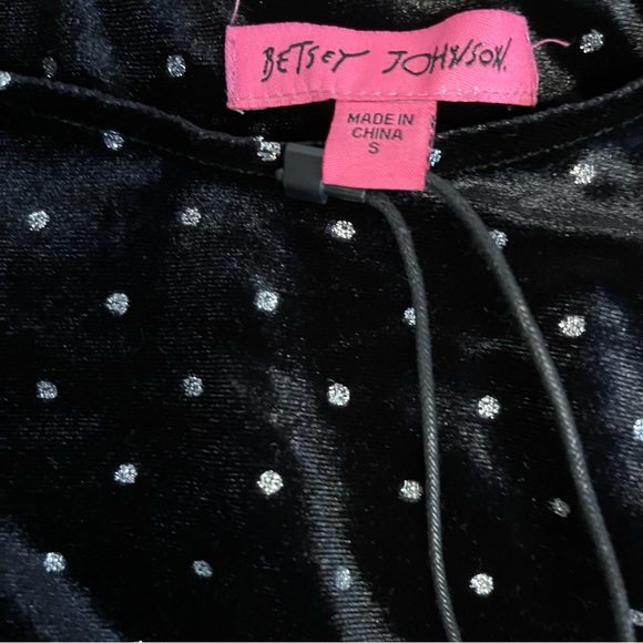 Betsey Johnson Black Crystal Embellished Mini Dress - Picture 5 of 6